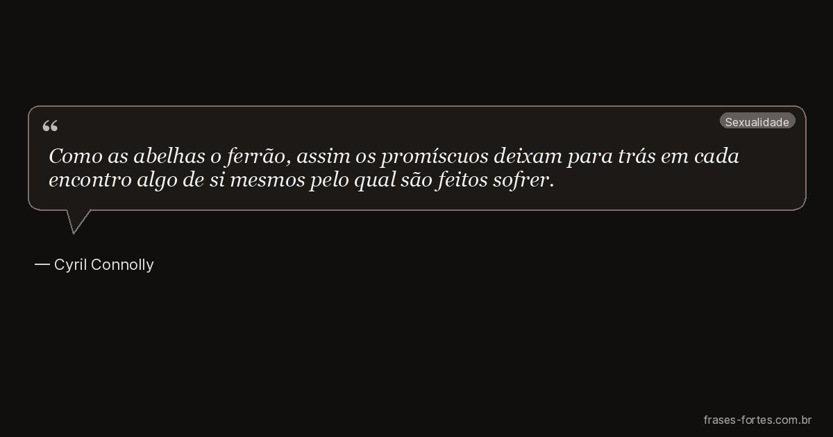 Frase de Cyril Connolly