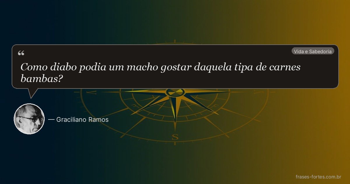 Frase de Graciliano Ramos