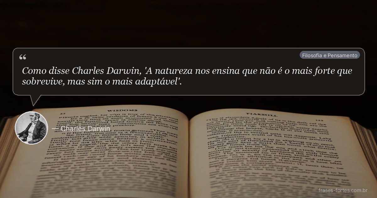 Frase de Charles Darwin