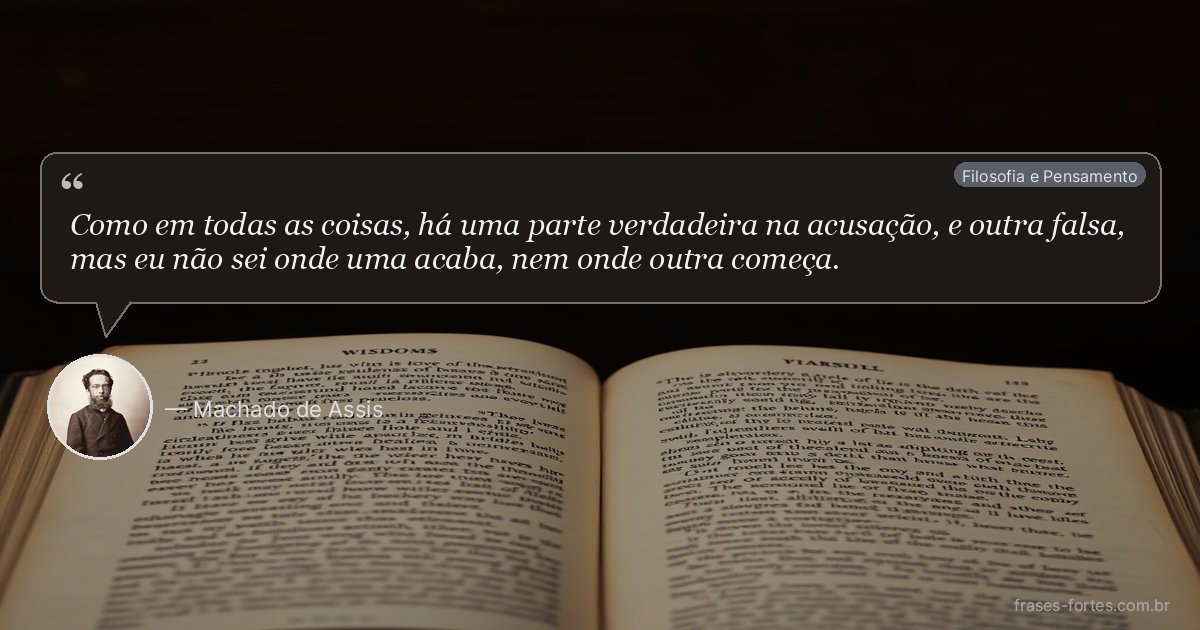 Frase de Machado de Assis