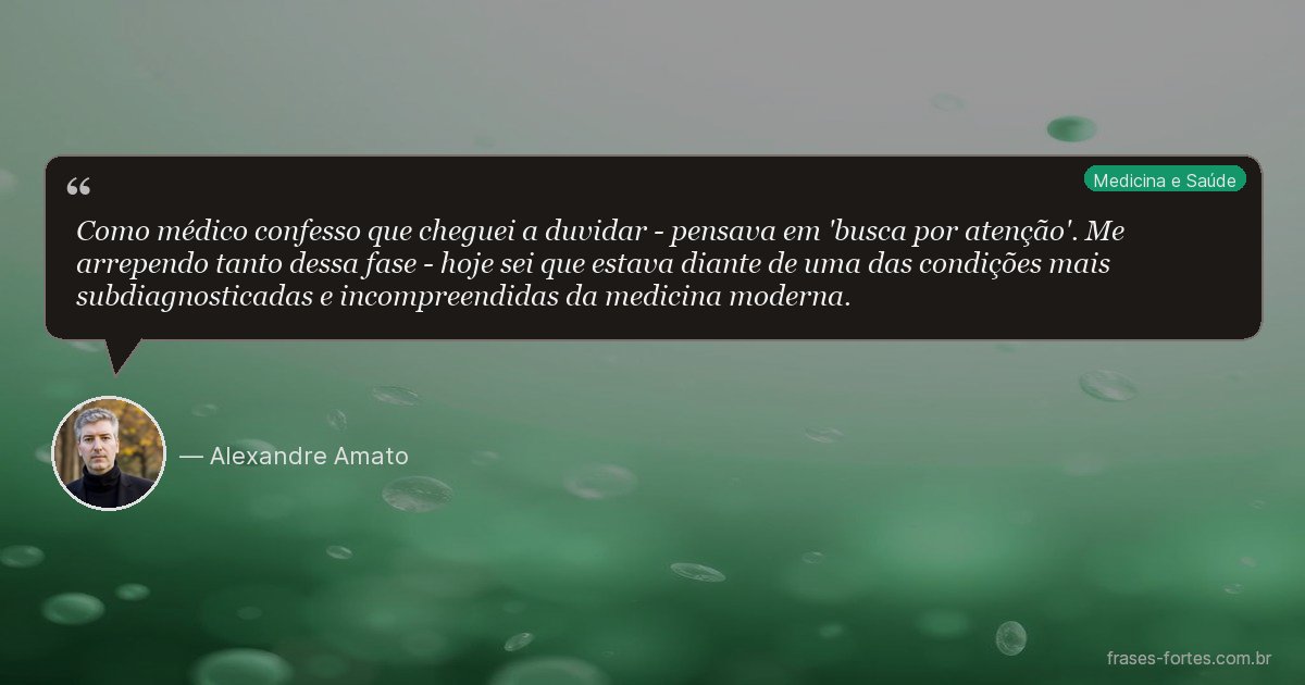 Frase de Alexandre Amato