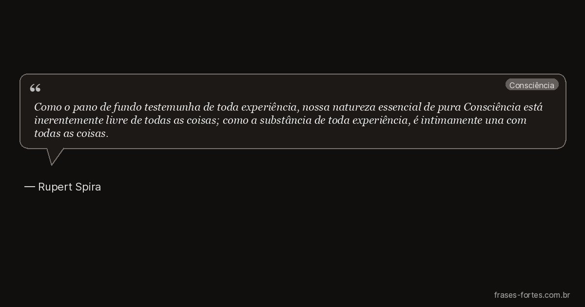 Frase de Rupert Spira