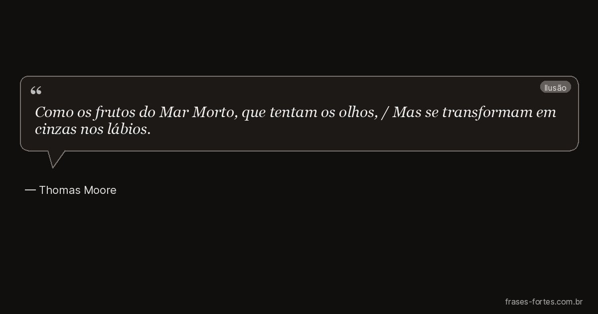 Frase de Thomas Moore