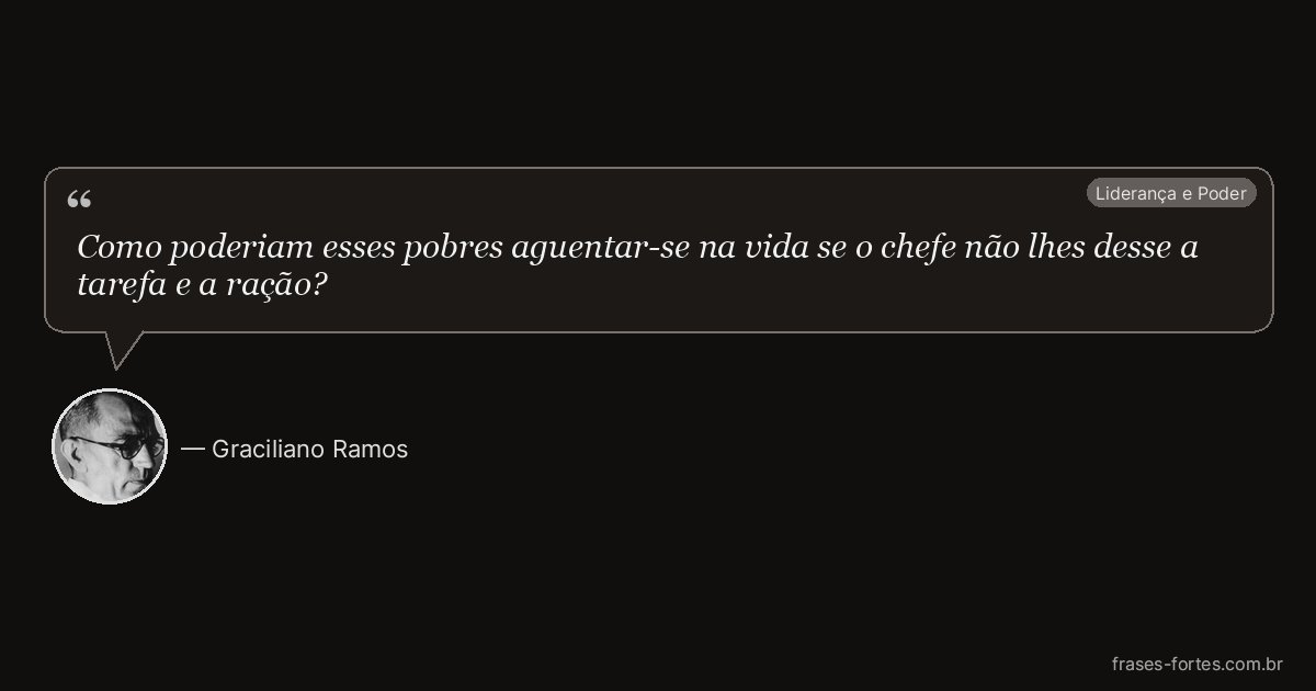 Frase de Graciliano Ramos