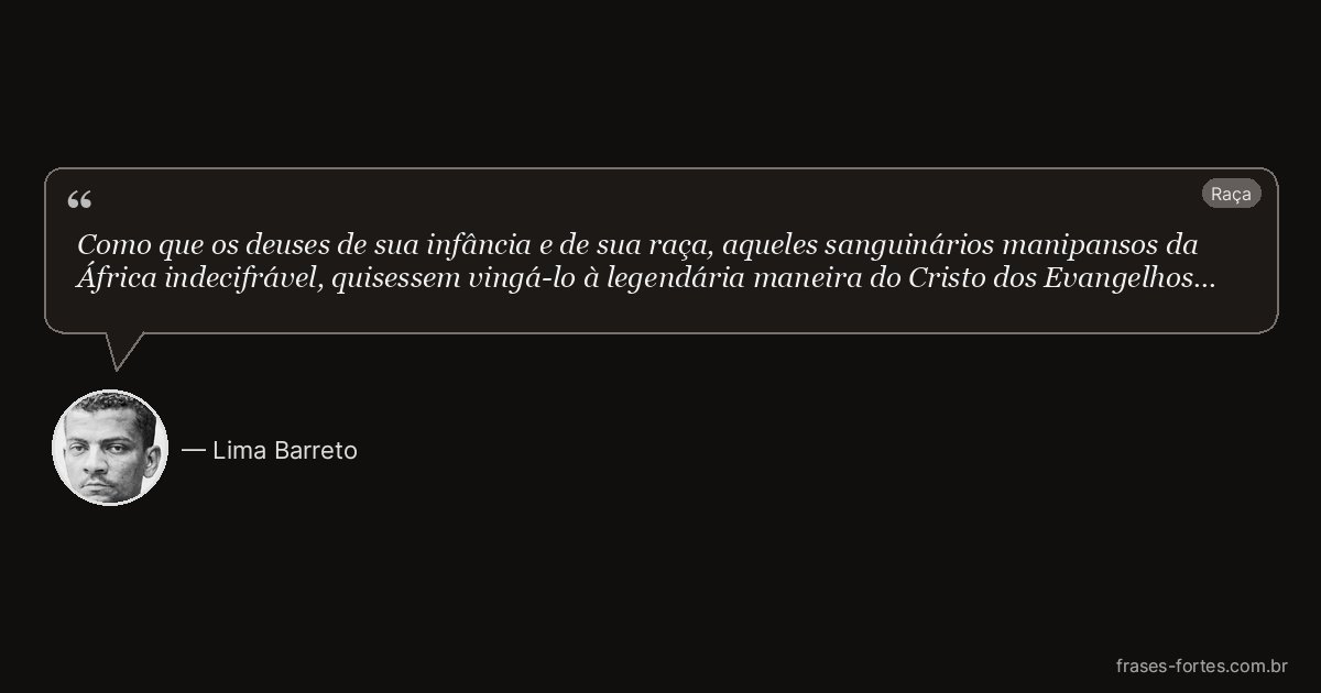 Frase de Lima Barreto