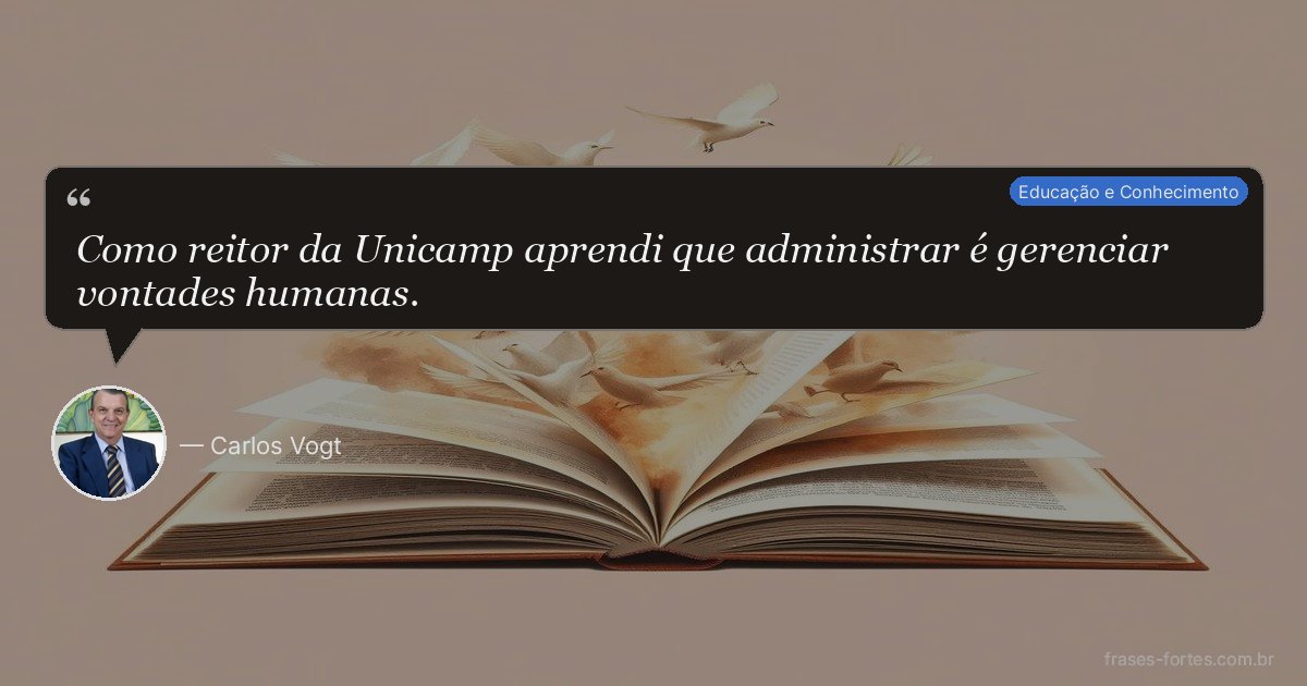 Frase de Carlos Vogt