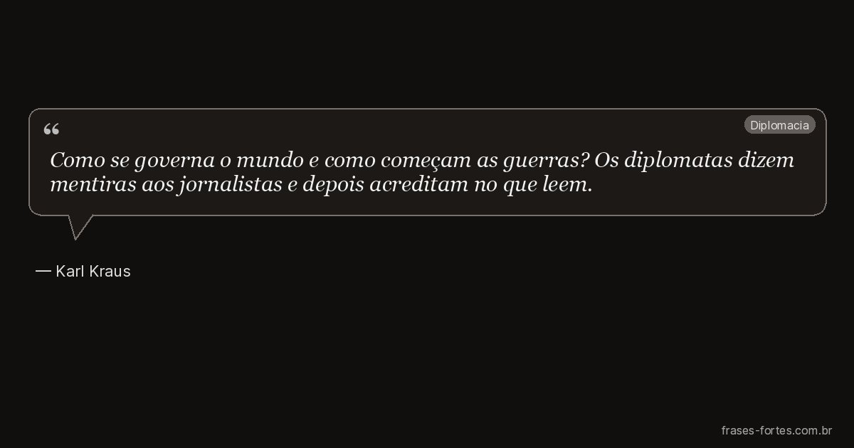 Frase de Karl Kraus