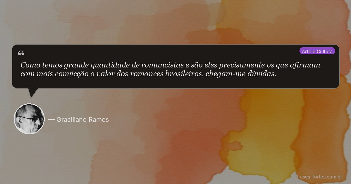 Frase de Graciliano Ramos