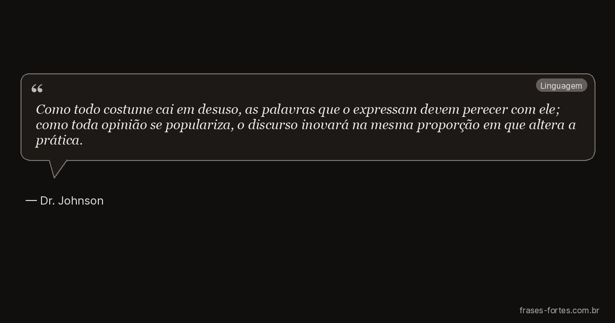 Frase de Dr. Johnson
