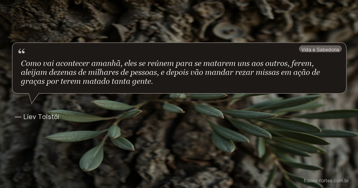 Frase de Liev Tolstói