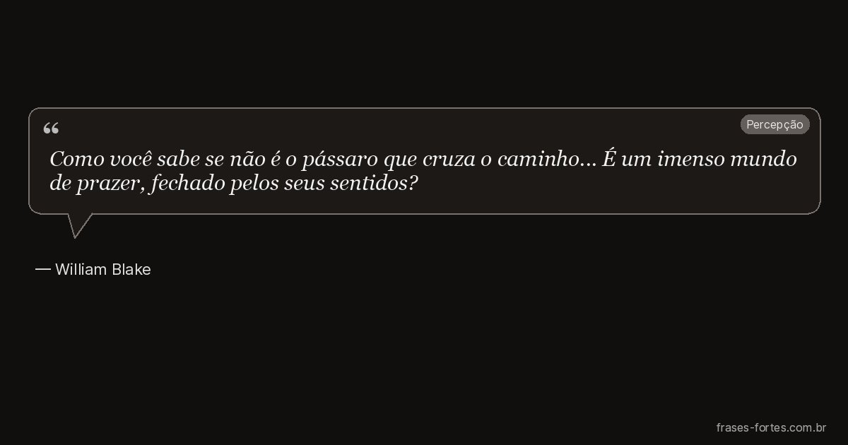 Frase de William Blake