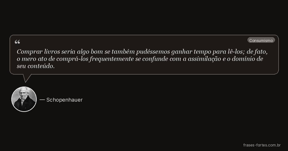 Frase de Schopenhauer