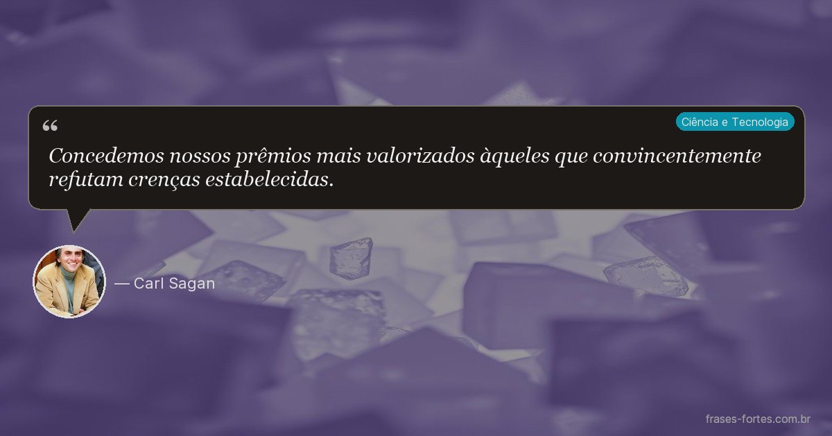 Frase de Carl Sagan