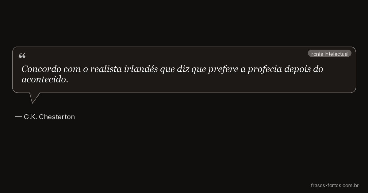 Frase de G.K. Chesterton