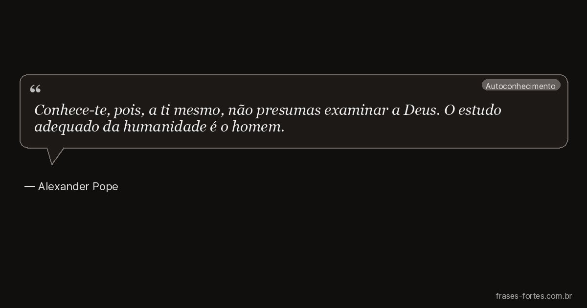 Frase de Alexander Pope