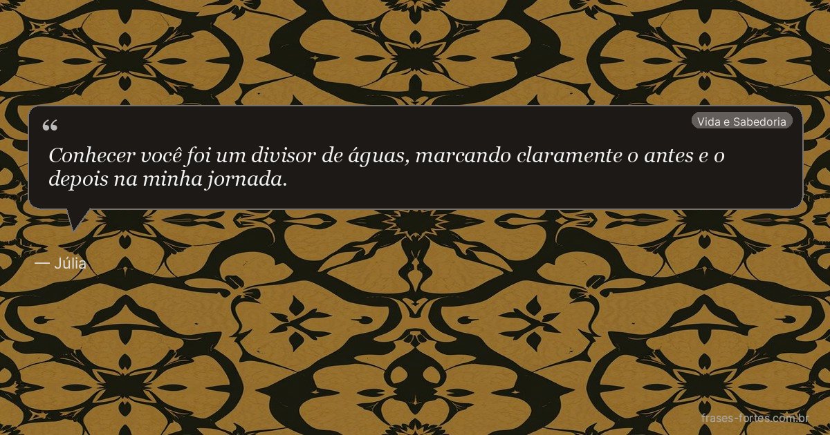 Frase de Júlia