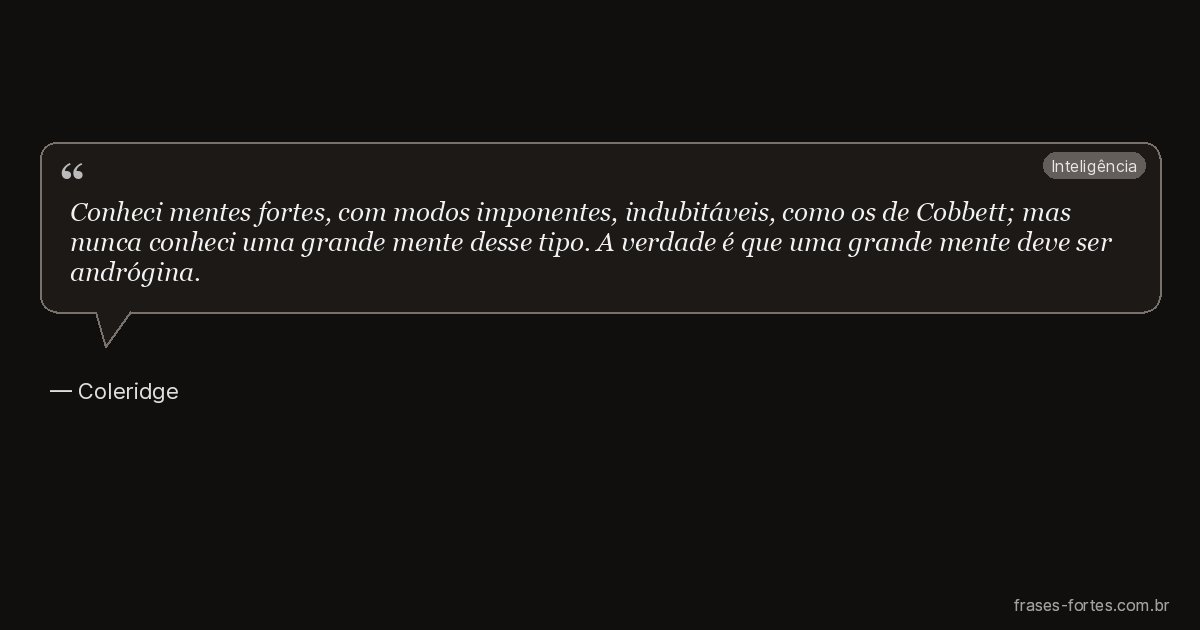 Frase de Coleridge