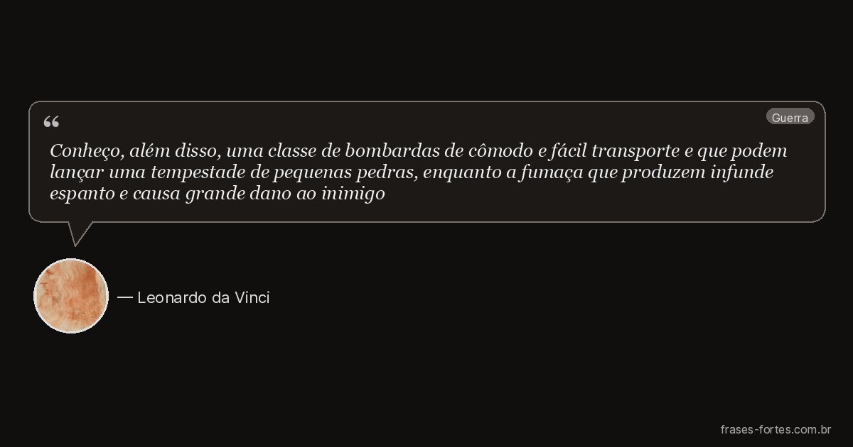 Frase de Leonardo da Vinci