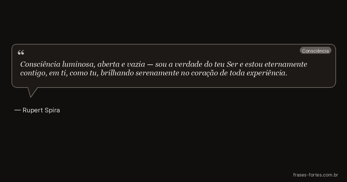 Frase de Rupert Spira