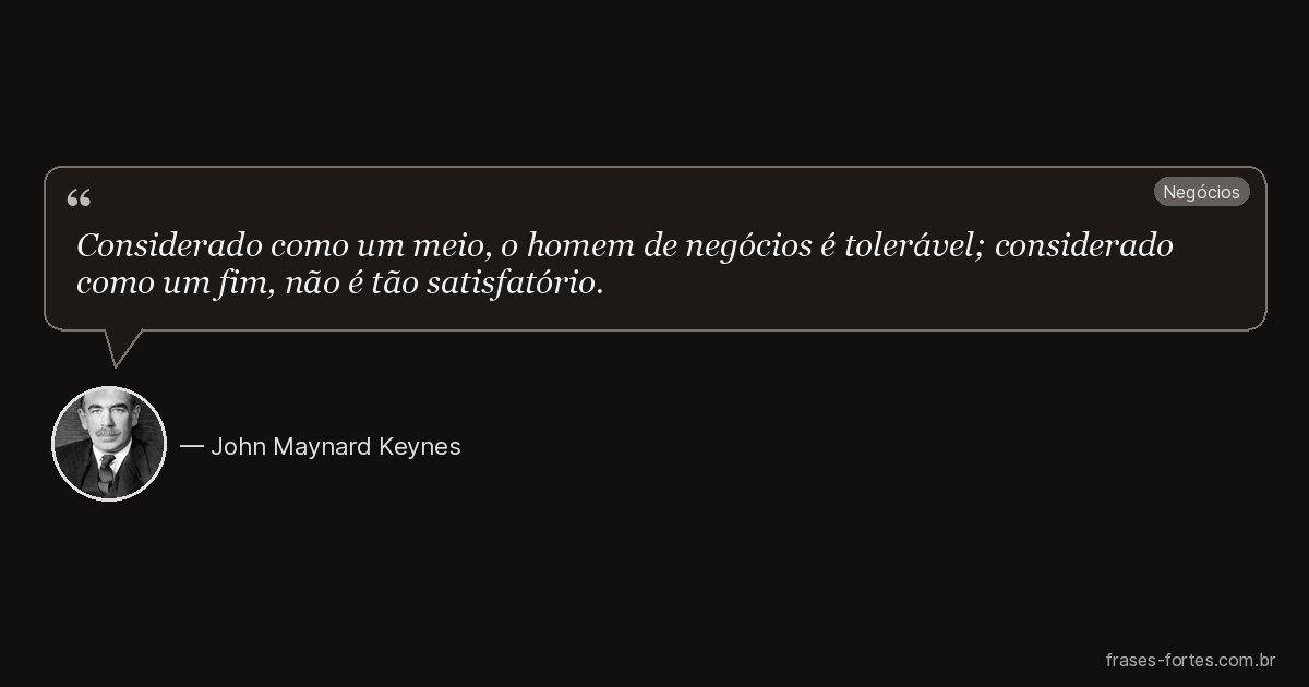 Frase de John Maynard Keynes