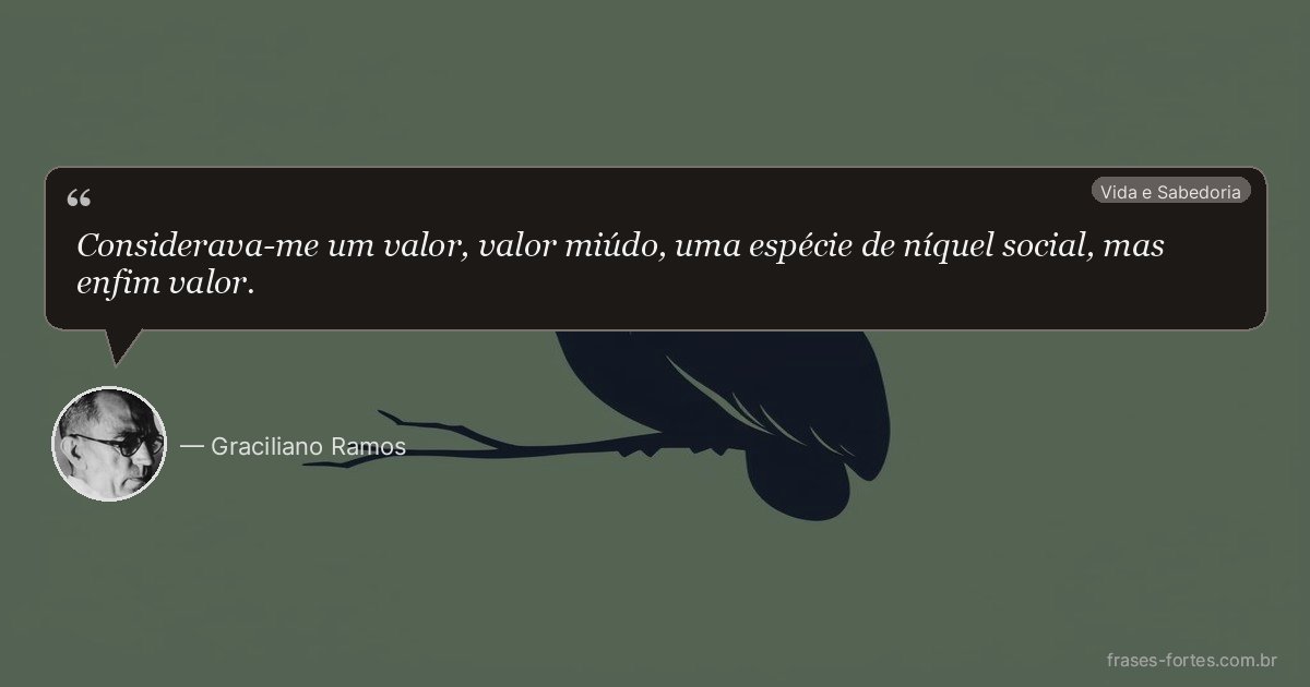 Frase de Graciliano Ramos