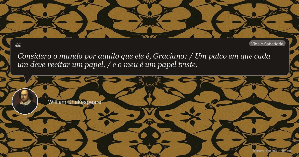 Frase de William Shakespeare