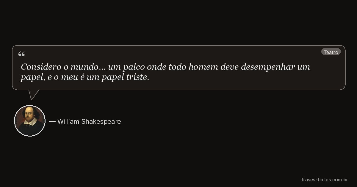 Frase de William Shakespeare