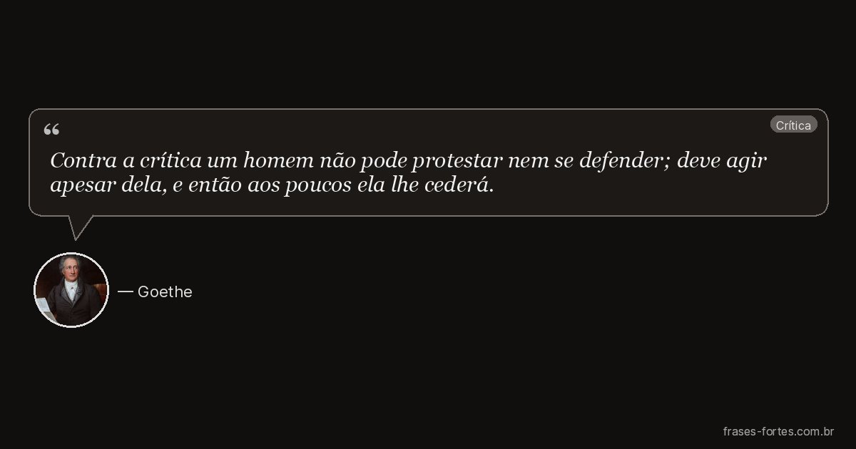 Frase de Goethe
