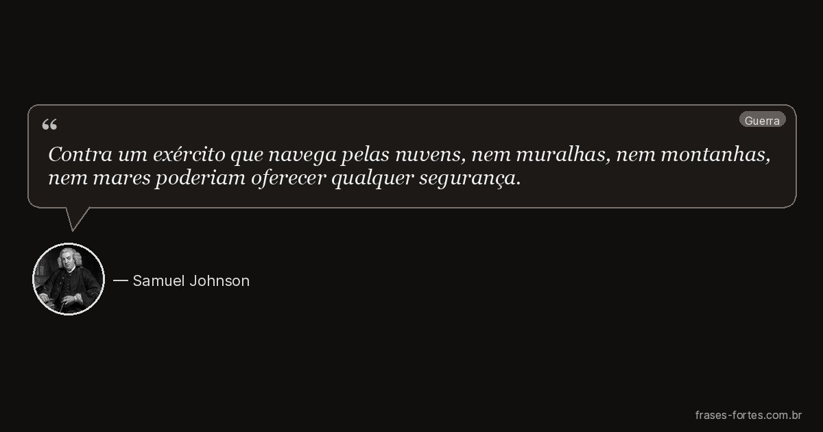 Frase de Samuel Johnson