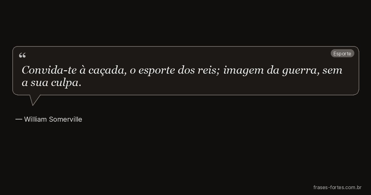 Frase de William Somerville