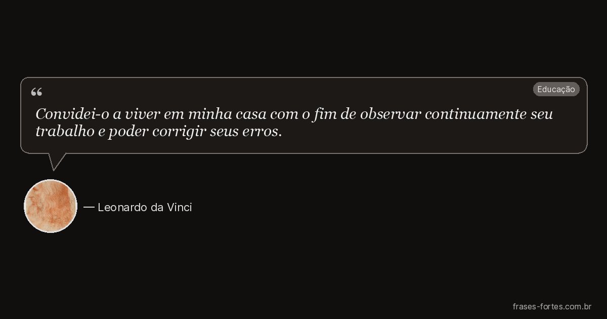 Frase de Leonardo da Vinci