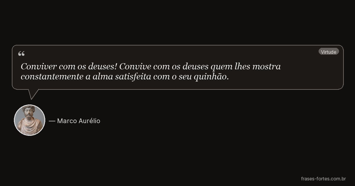 Frase de Marco Aurélio