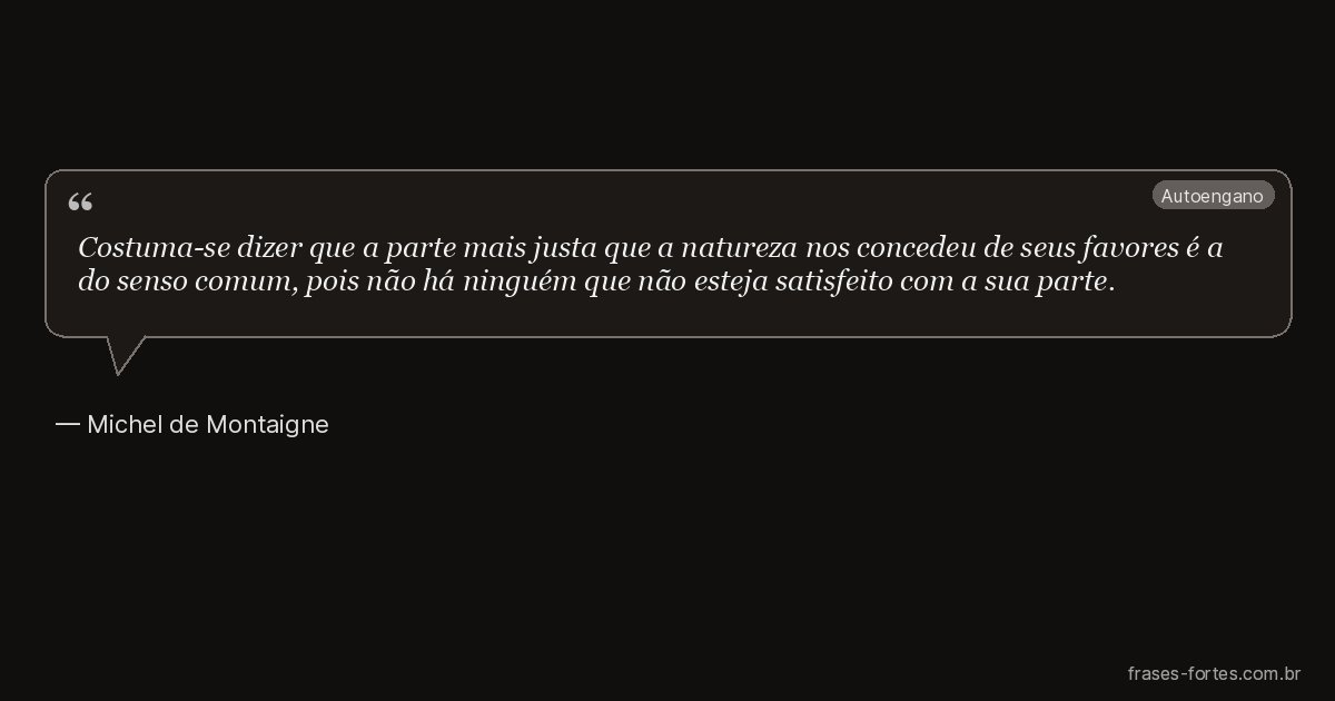 Frase de Michel de Montaigne