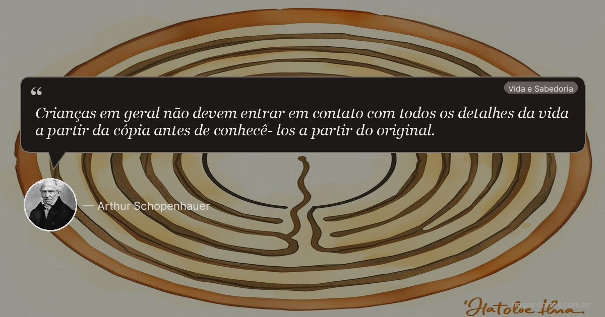 Frase de Arthur Schopenhauer