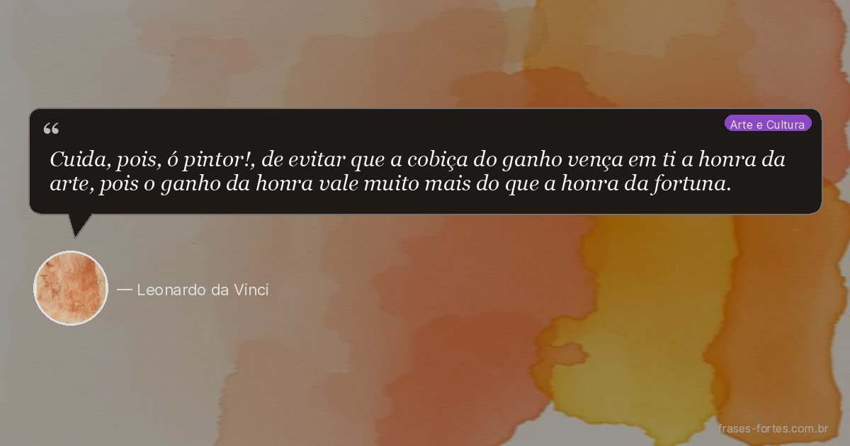 Frase de Leonardo da Vinci