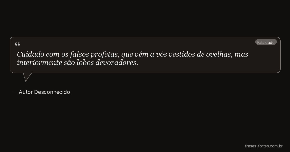 Frase de Autor Desconhecido