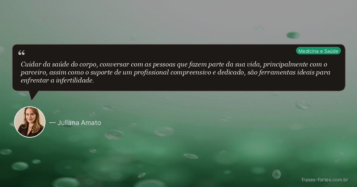 Frase de Juliana Amato
