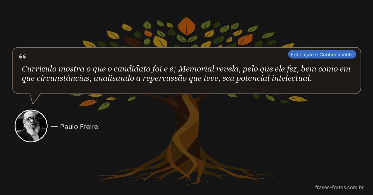 Frase de Paulo Freire