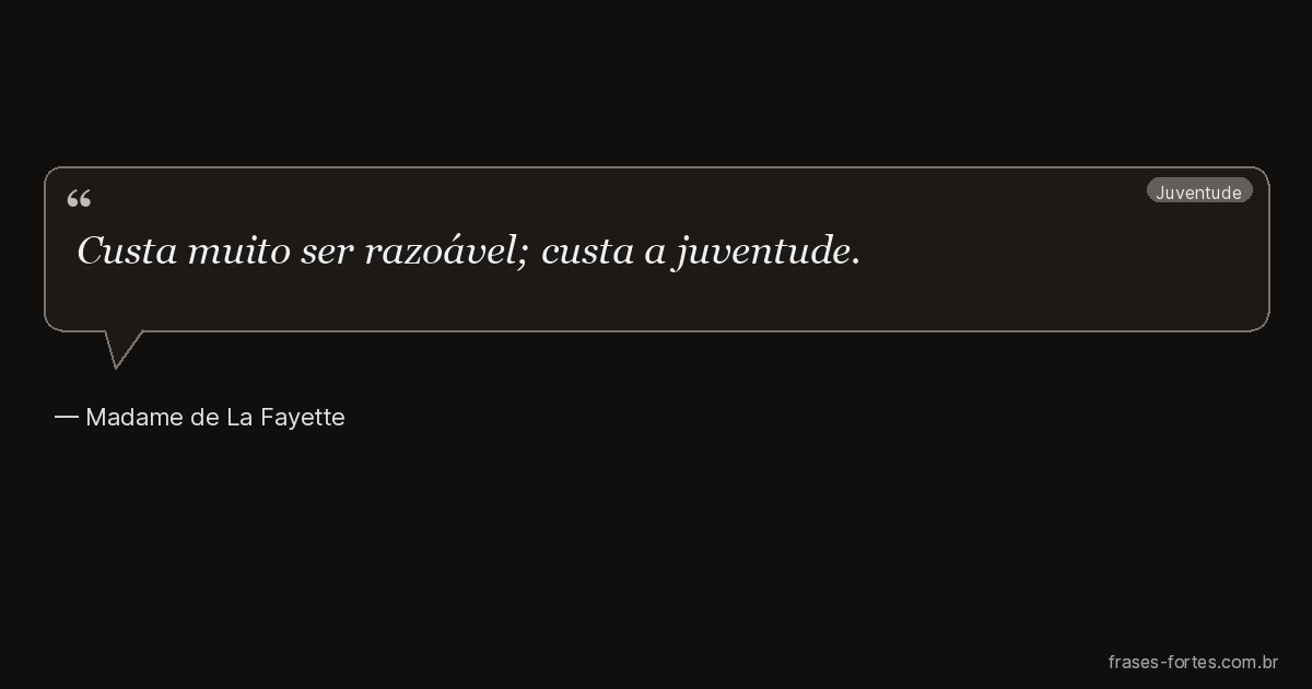 Frase de Madame de La Fayette