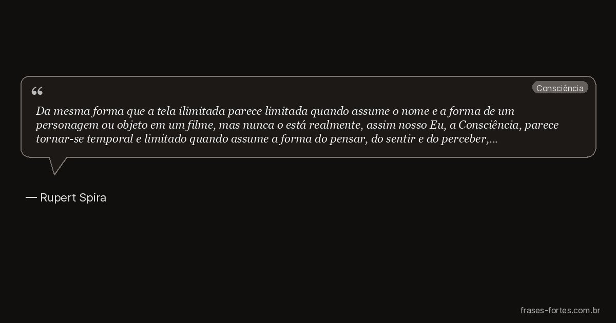 Frase de Rupert Spira