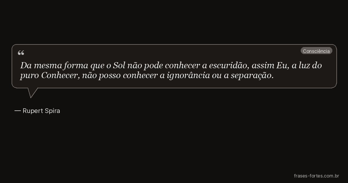 Frase de Rupert Spira