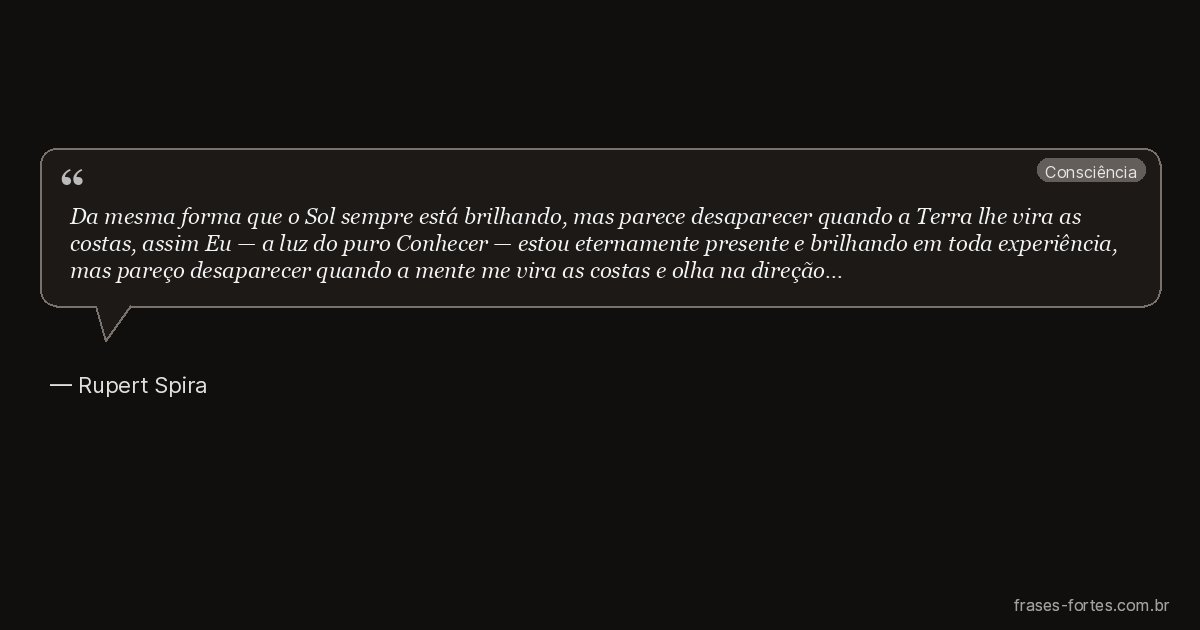 Frase de Rupert Spira