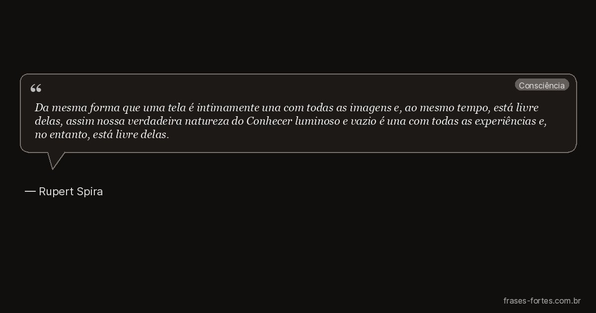 Frase de Rupert Spira