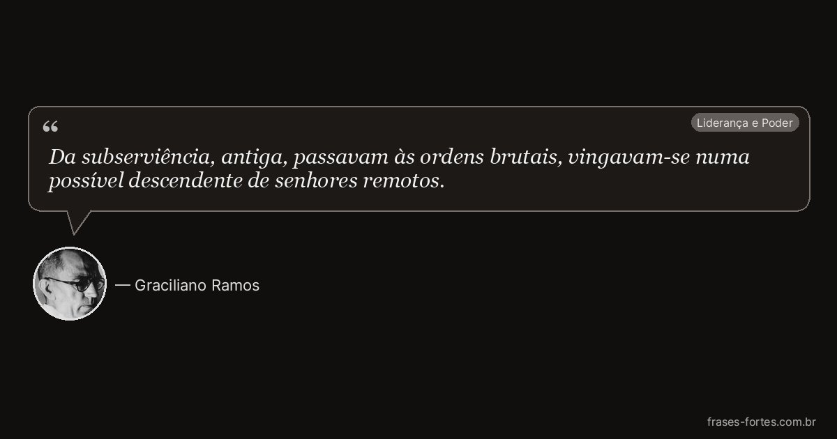Frase de Graciliano Ramos