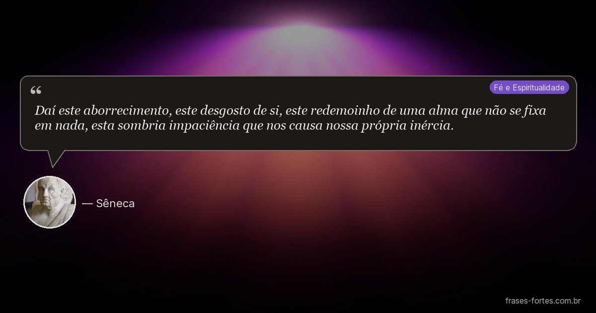Frase de Sêneca