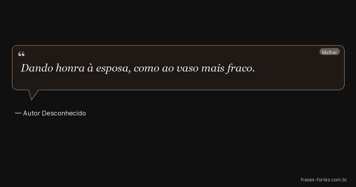 Frase de Autor Desconhecido