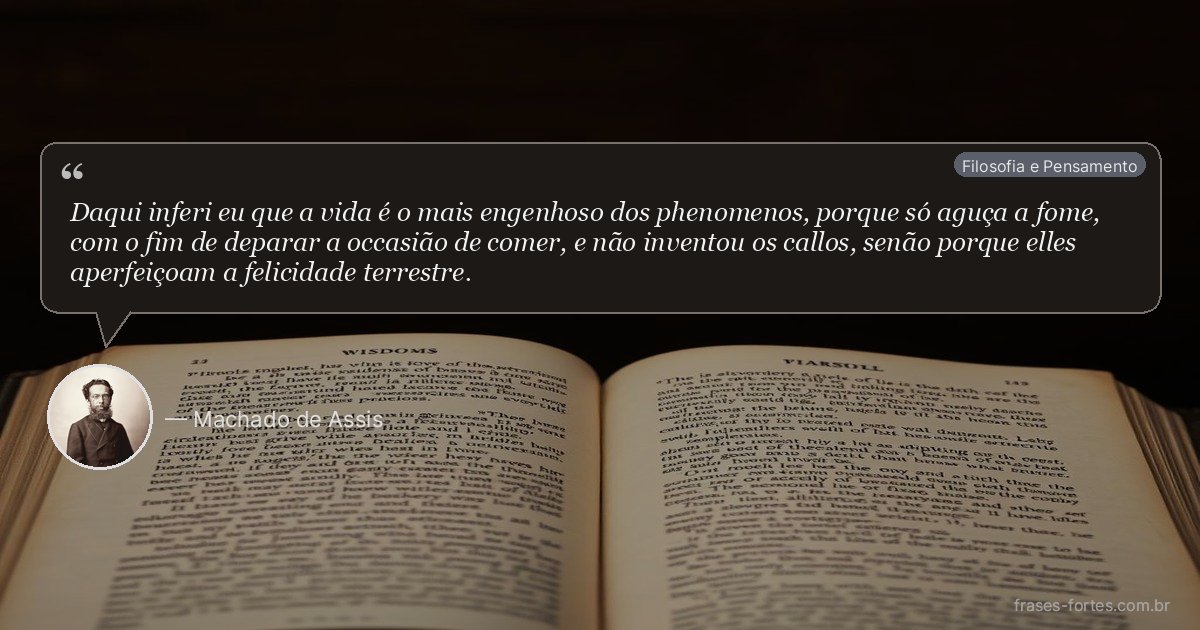 Frase de Machado de Assis