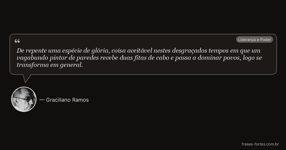 Frase de Graciliano Ramos