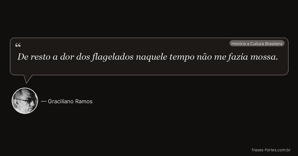 Frase de Graciliano Ramos