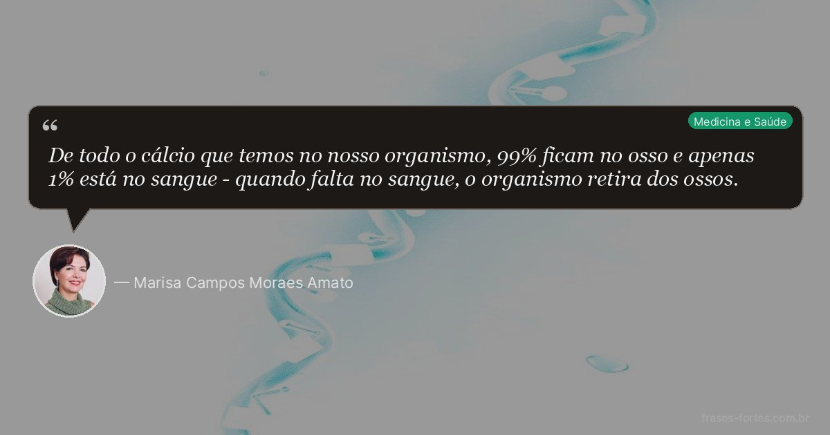 Frase de Marisa Campos Moraes Amato